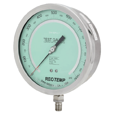 Reotemp Industrial 6" Test Gauge, Series PL60